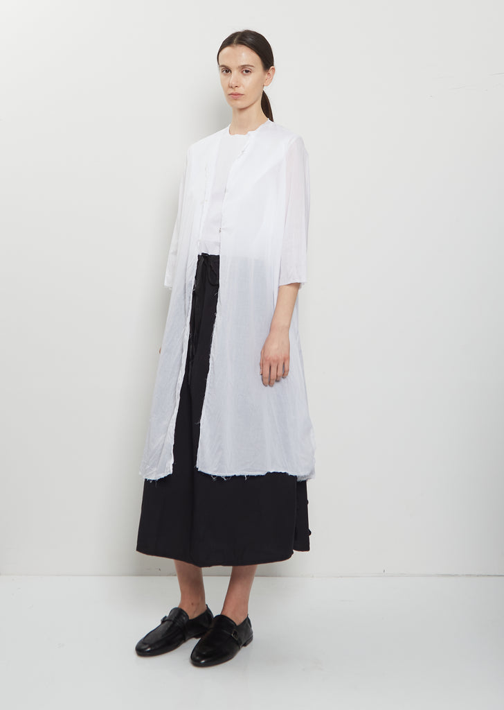 Cotton Organza Overlay Tunic