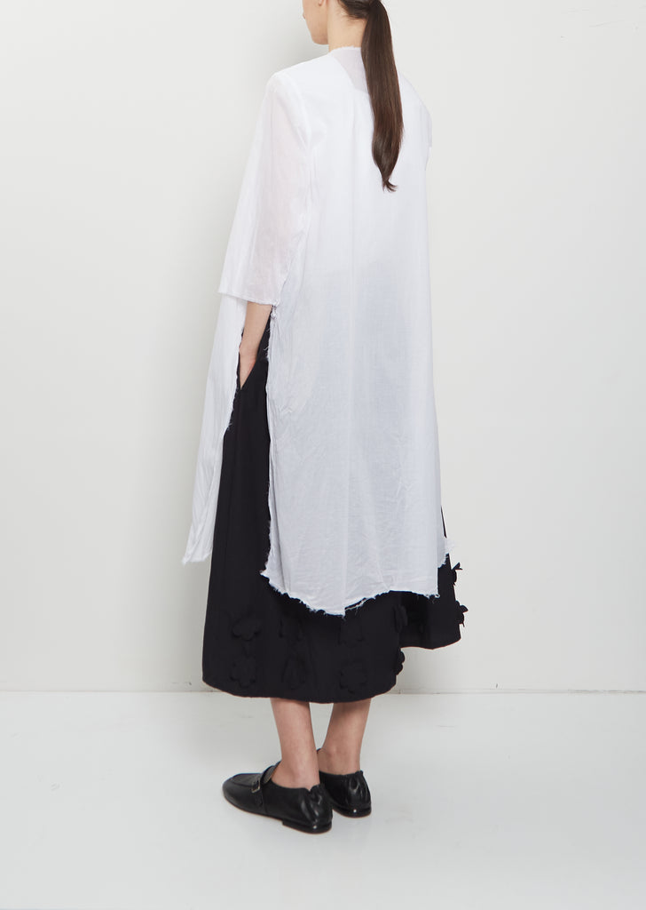 Cotton Organza Overlay Tunic
