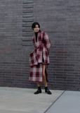 Counterpoint Check Cotton Wool Coat