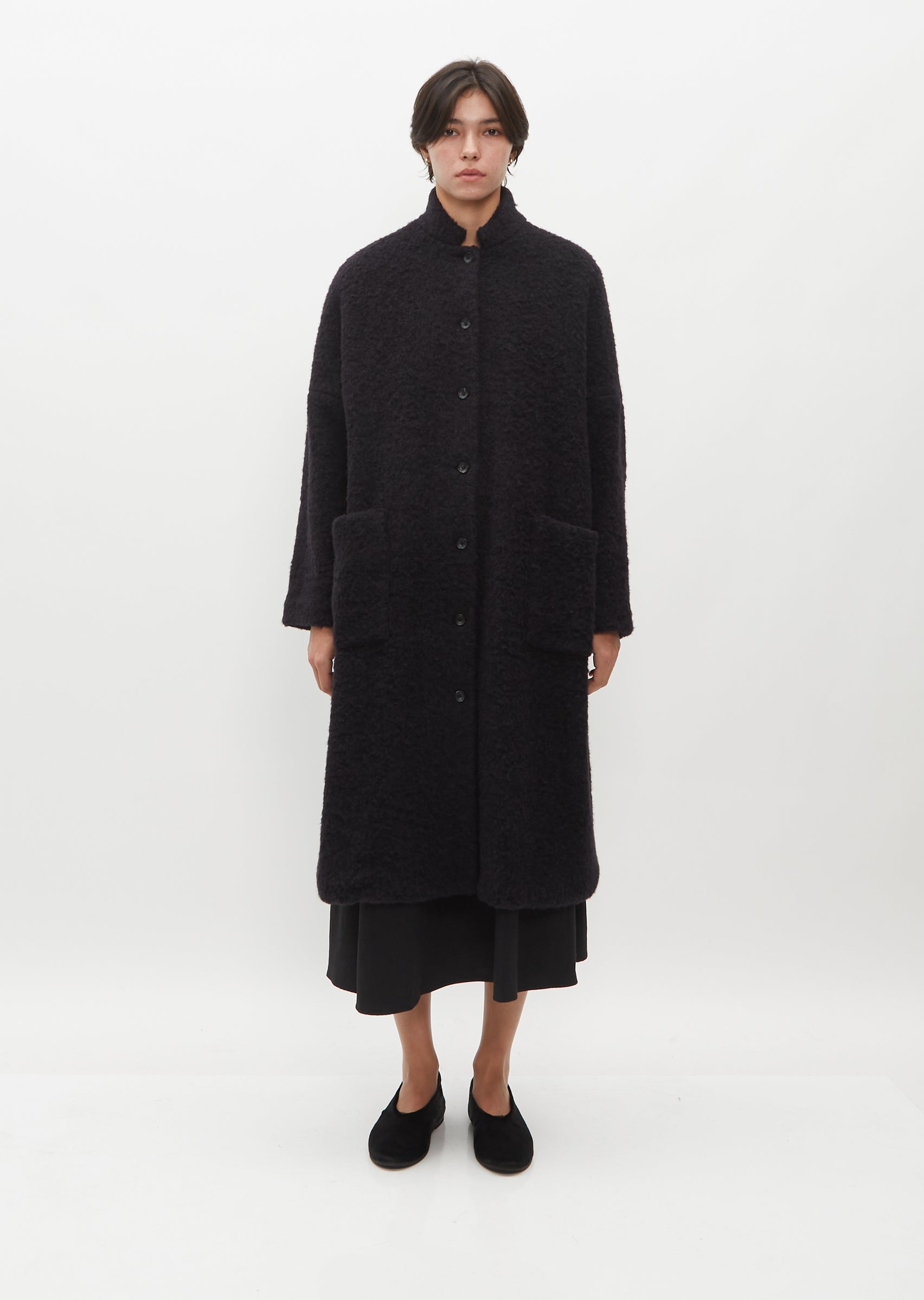 Long Alpaca and Wool Coat – La Garçonne