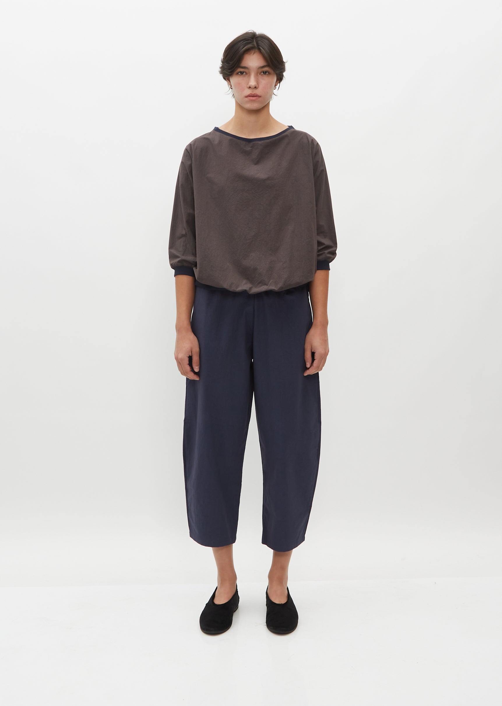 パンツ 40/2 cotton broad balloon pants Balloon Jacquard Pant – La Garçonne