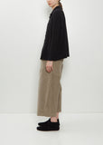 Heavy Jersey Polo Top — Black