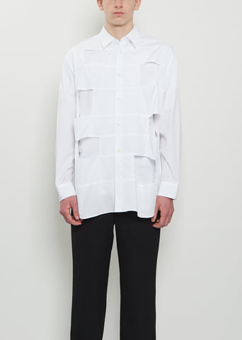 Cotton Square Cut Out Shirt