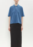 Cotton Pique Polo — Deep Blue