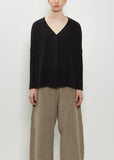 Heavy Jersey Cardigan — Black