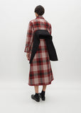Counterpoint Check Cotton Wool Coat