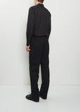 Wool Tapered Pants — Black
