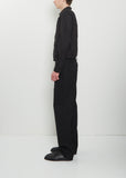 Wool Tapered Pants — Black