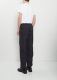 Cotton Broad Drawstring Pants