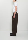 Technical Pleated Wide Pants