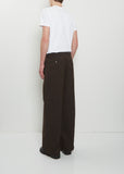 Technical Pleated Wide Pants