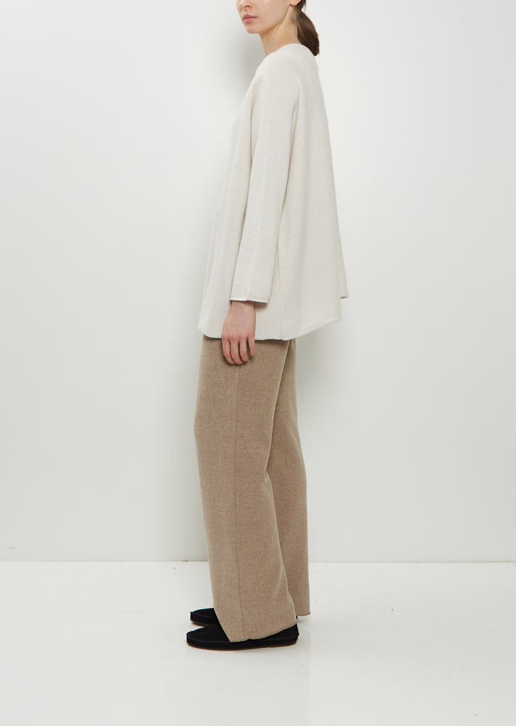 Cashmere Oversized Boatneck — Oatmeal