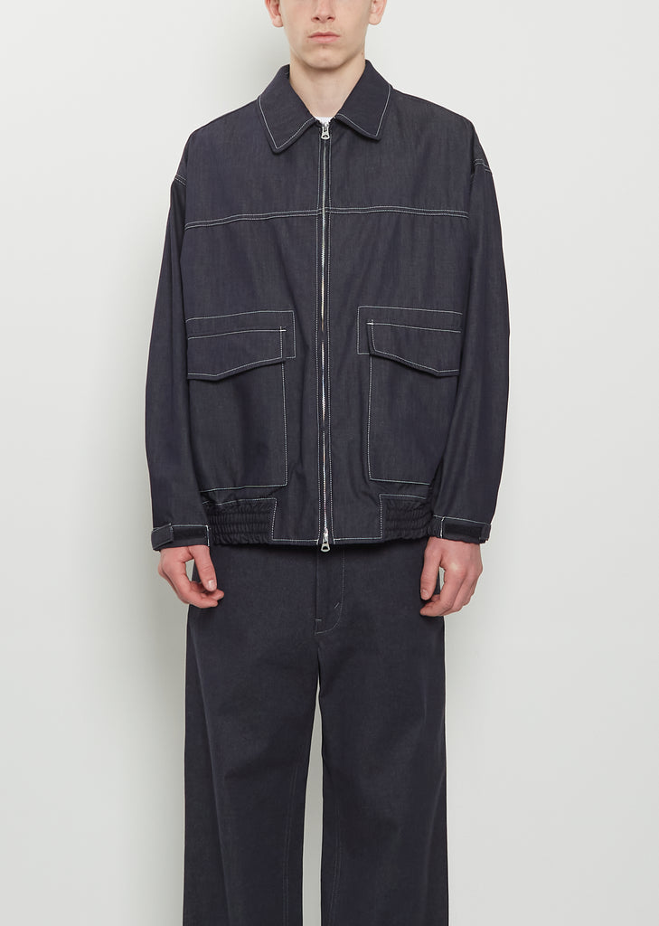 Light Denim Zip Jacket