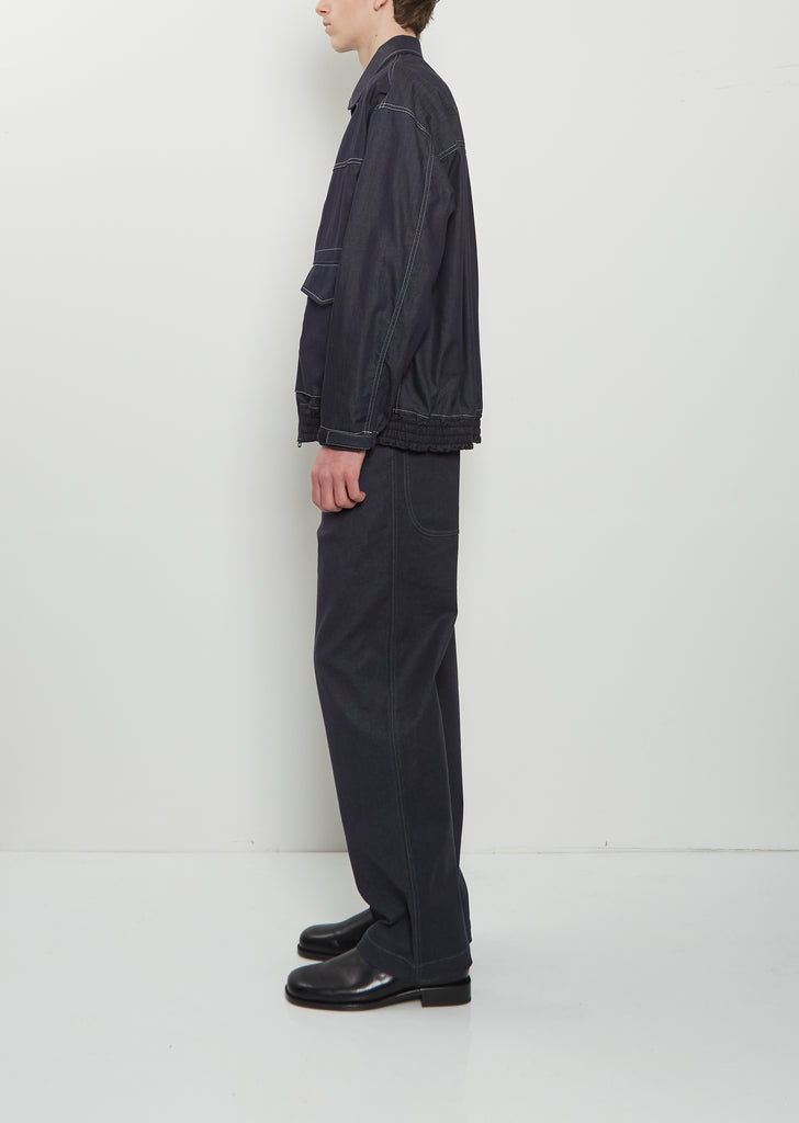 Light Denim Zip Jacket