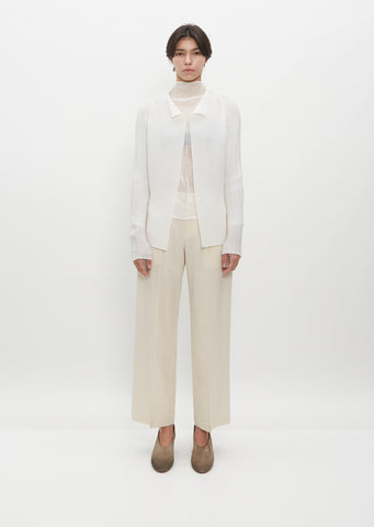 Wooly Pleats Cardigan