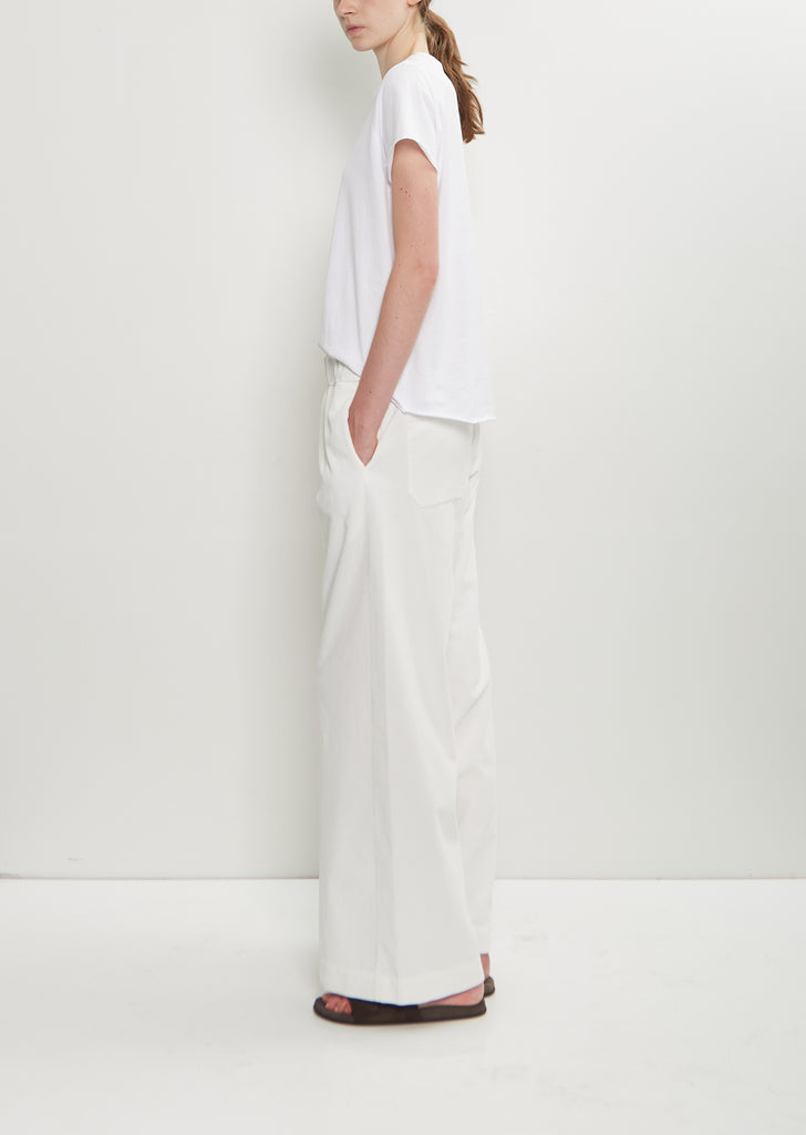 Diana Fine Cotton Corduroy Pant — Winter White