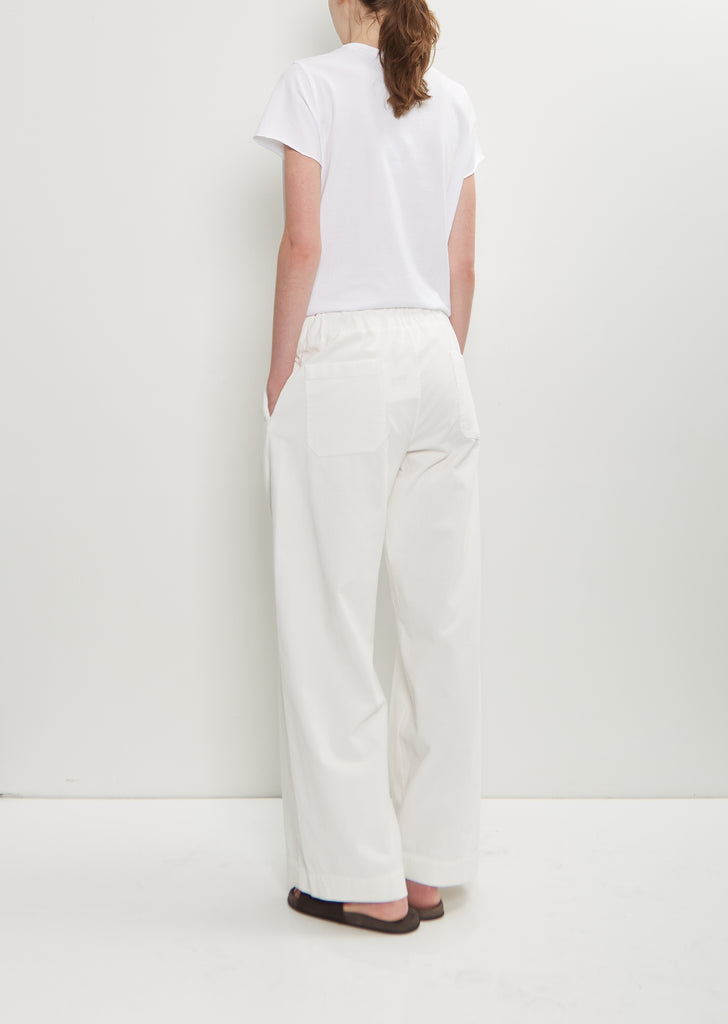 Diana Fine Cotton Corduroy Pant — Winter White