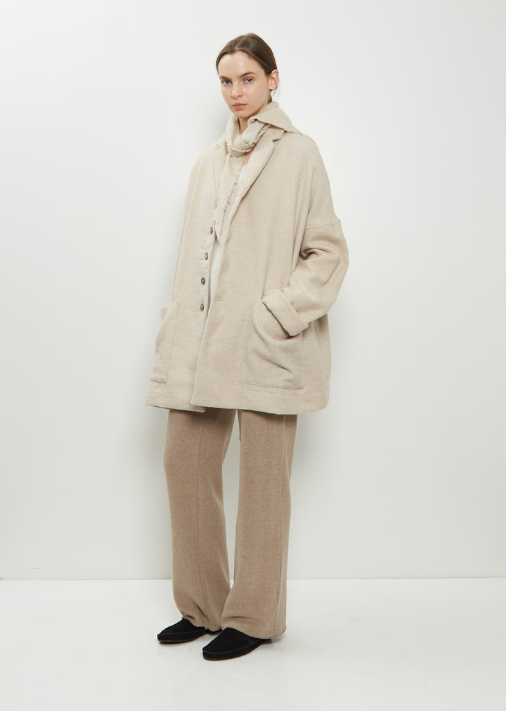 Soft Wool Cashmere Scout Scarf — Natural
