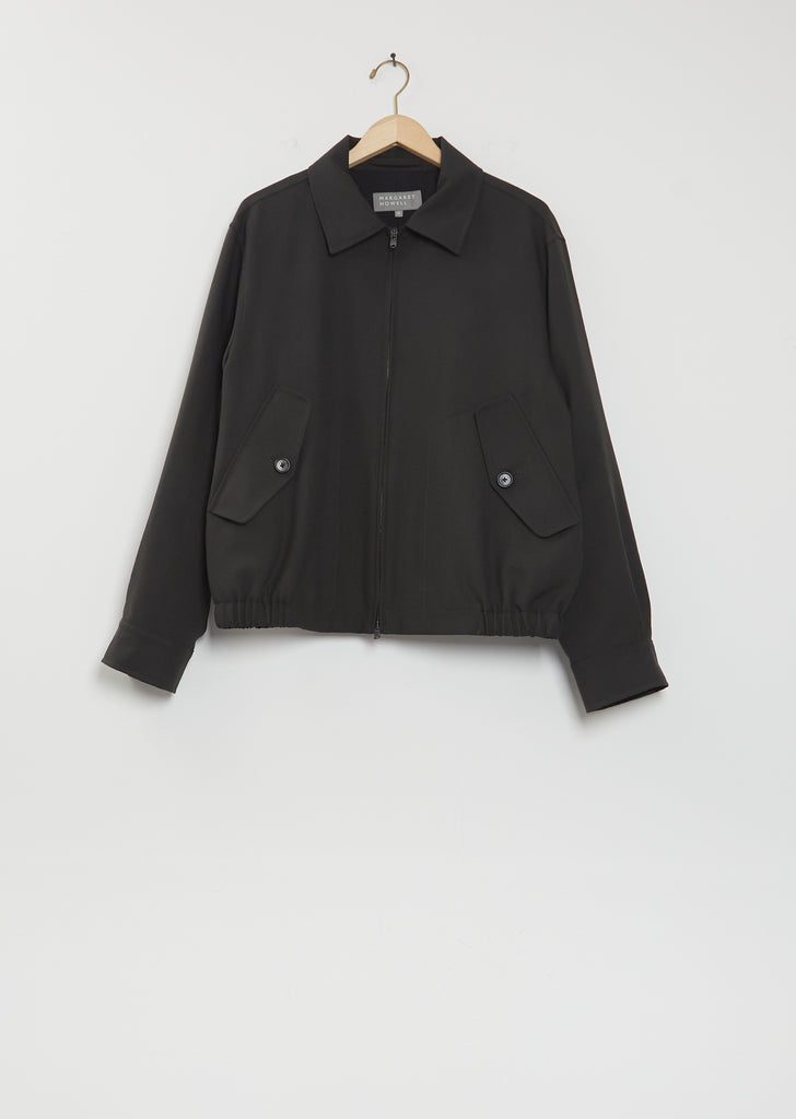 Zip Through Bomber Jacket