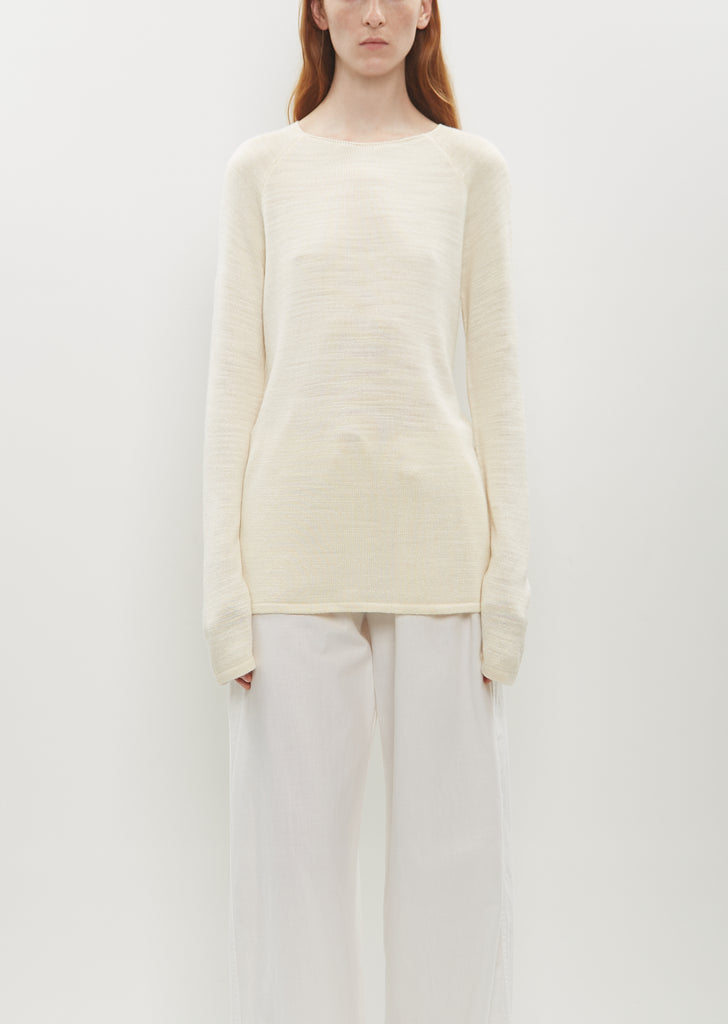 Jipin Silk Knit Top