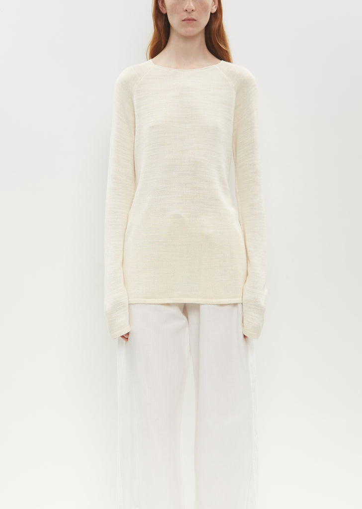 Jipin Silk Knit Top