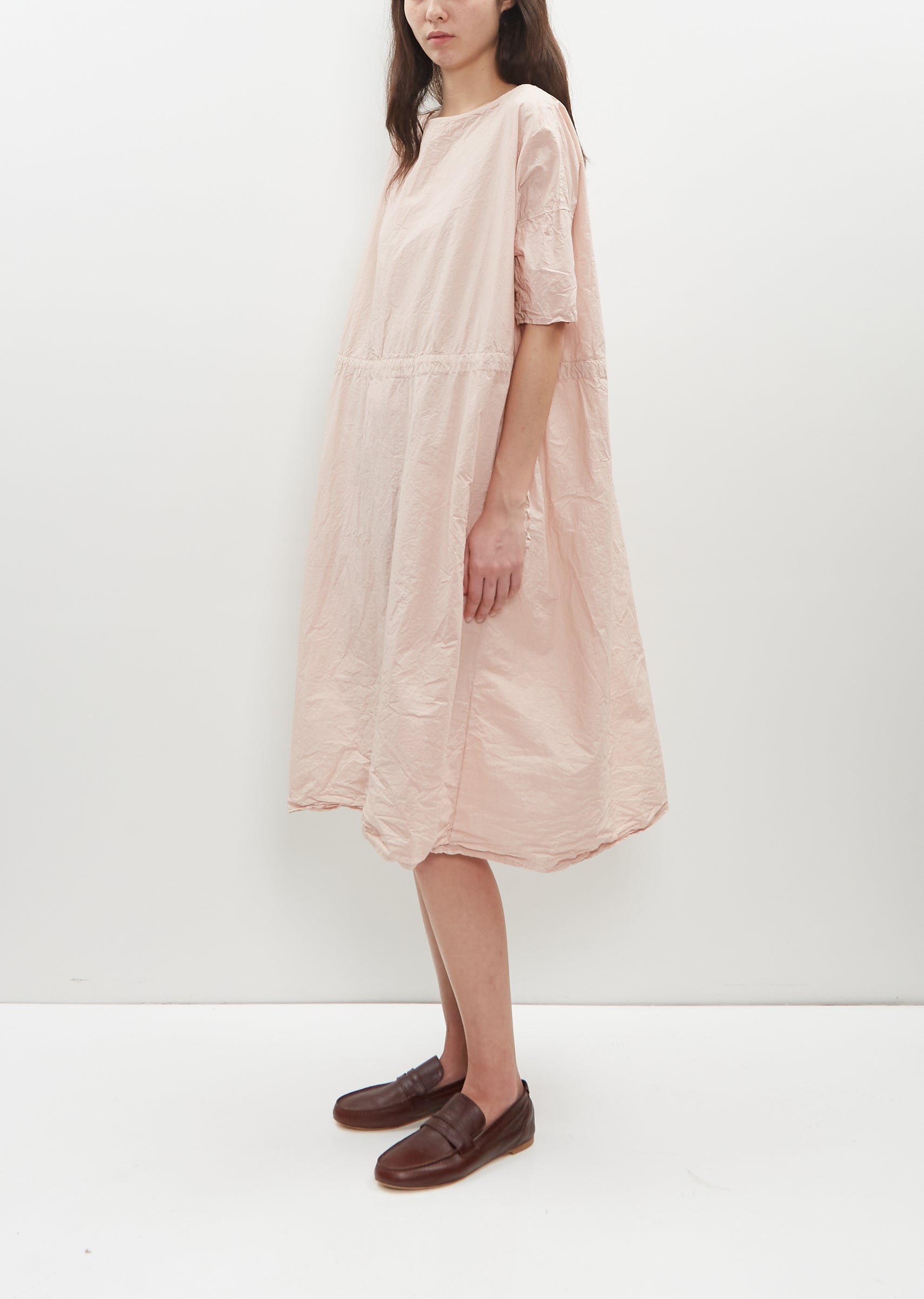 Oversized Tissue Cotton Dress Petal Pink La Garonne Oversized Tissue Cotton Dress Petal Pink La Garonne
