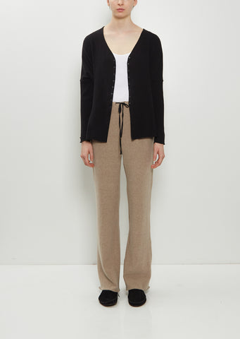 Stretch Jersey Basic Trousers — Marron Glace