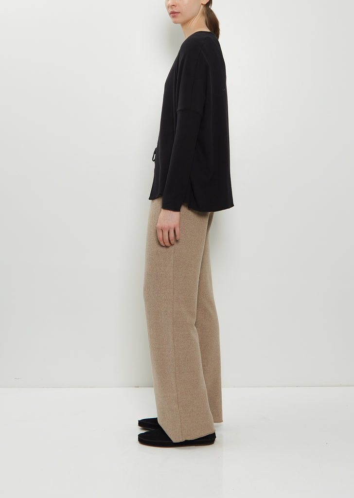 Stretch Jersey Basic Trousers — Marron Glace