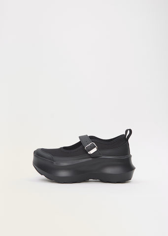 CDG x Salomon Mary Jane Platform — Black