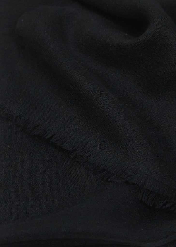 Summer Lung Ta Cashmere Stole — Black