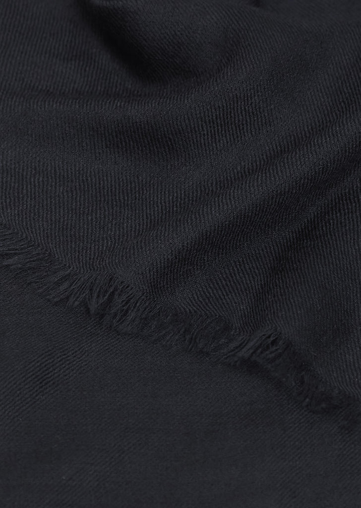 Nuage Cashmere Shawl — Black