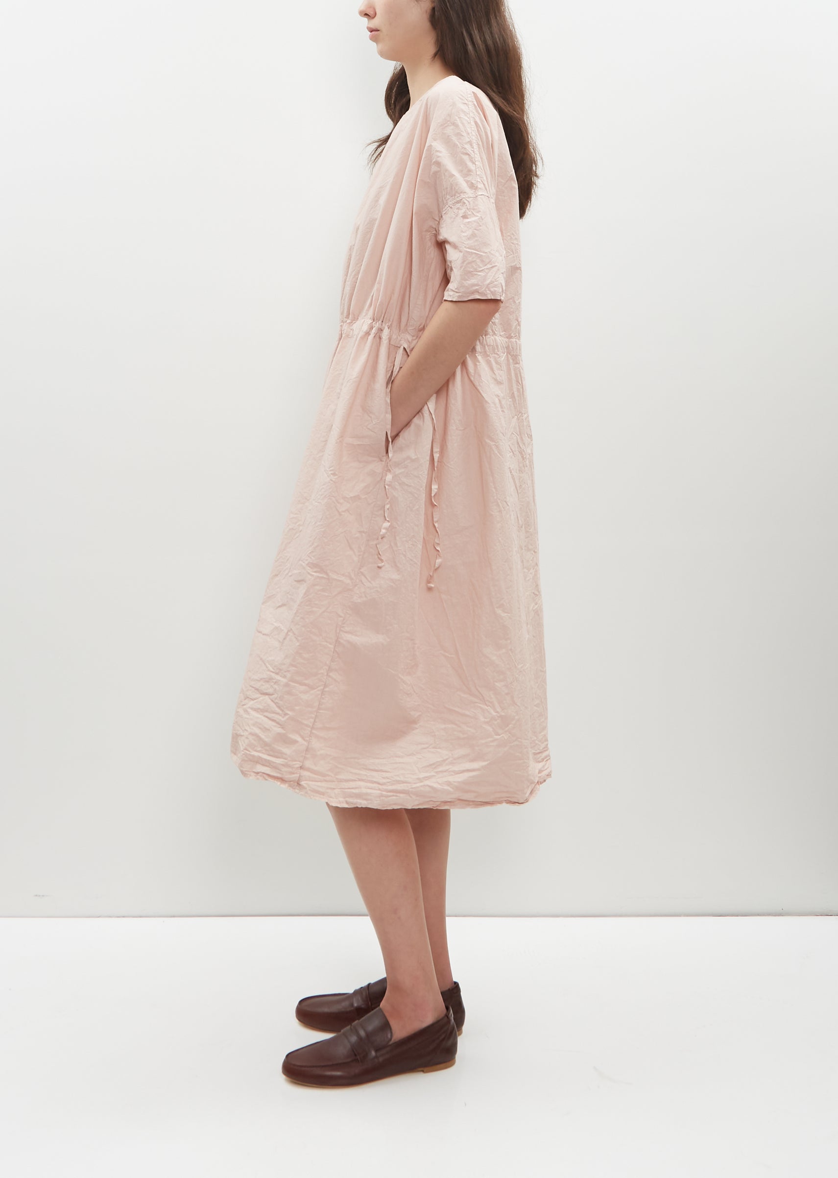Oversized Tissue Cotton Dress — Petal Pink – La Garçonne