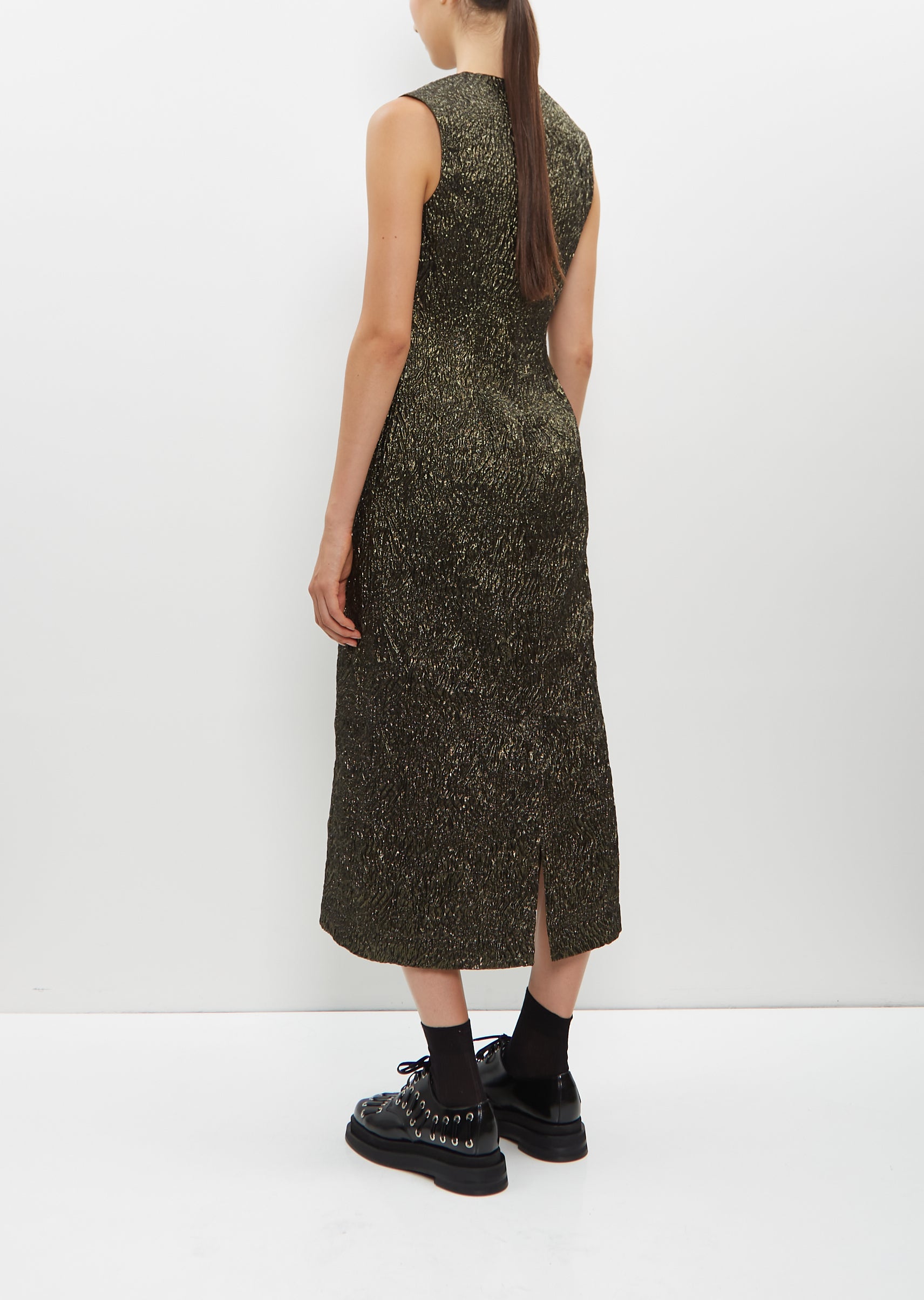 Sleeveless Straight Cut Dart Dress La Garonne Sleeveless Straight Cut Dart Dress La Garonne