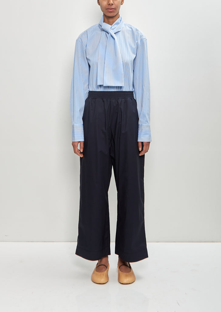 Cotton Elastic Smock Waist Trousers