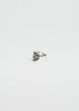 Lily & Anchor Oval Silver Ring
