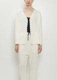 Heavy Jersey Cardigan — Milk
