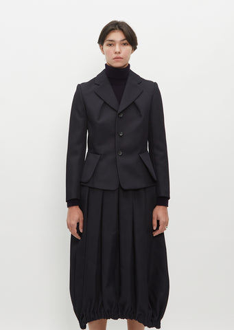 Textured Twill Fitted Jacket