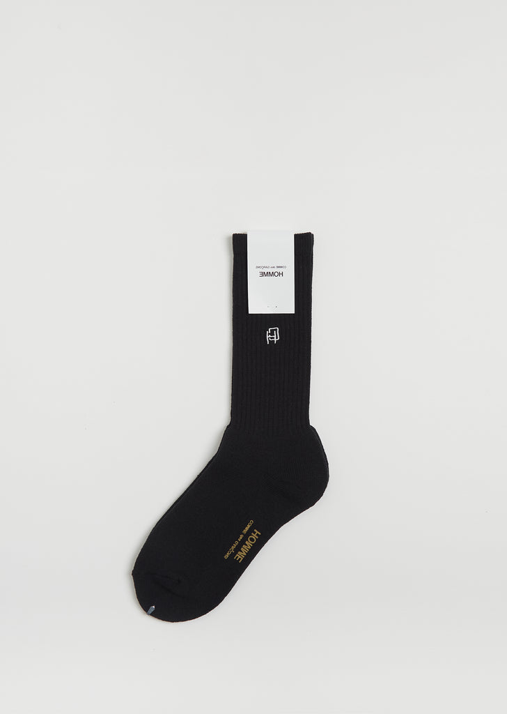 Stretch Cotton Socks  — Black