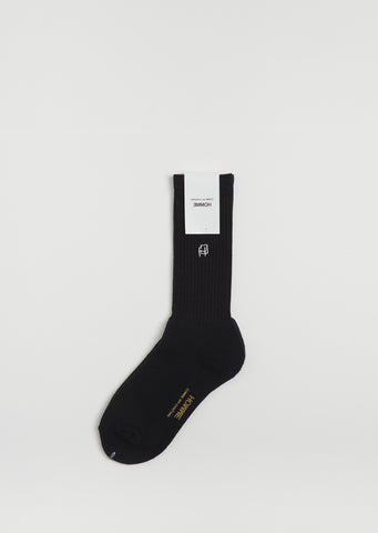 Stretch Cotton Socks  — Black