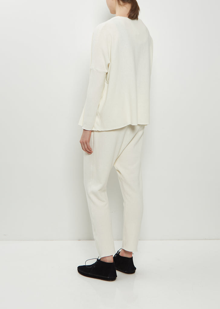 Heavy Jersey Cardigan — Milk