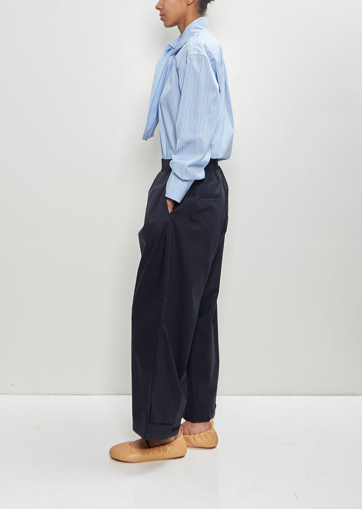 Cotton Elastic Smock Waist Trousers