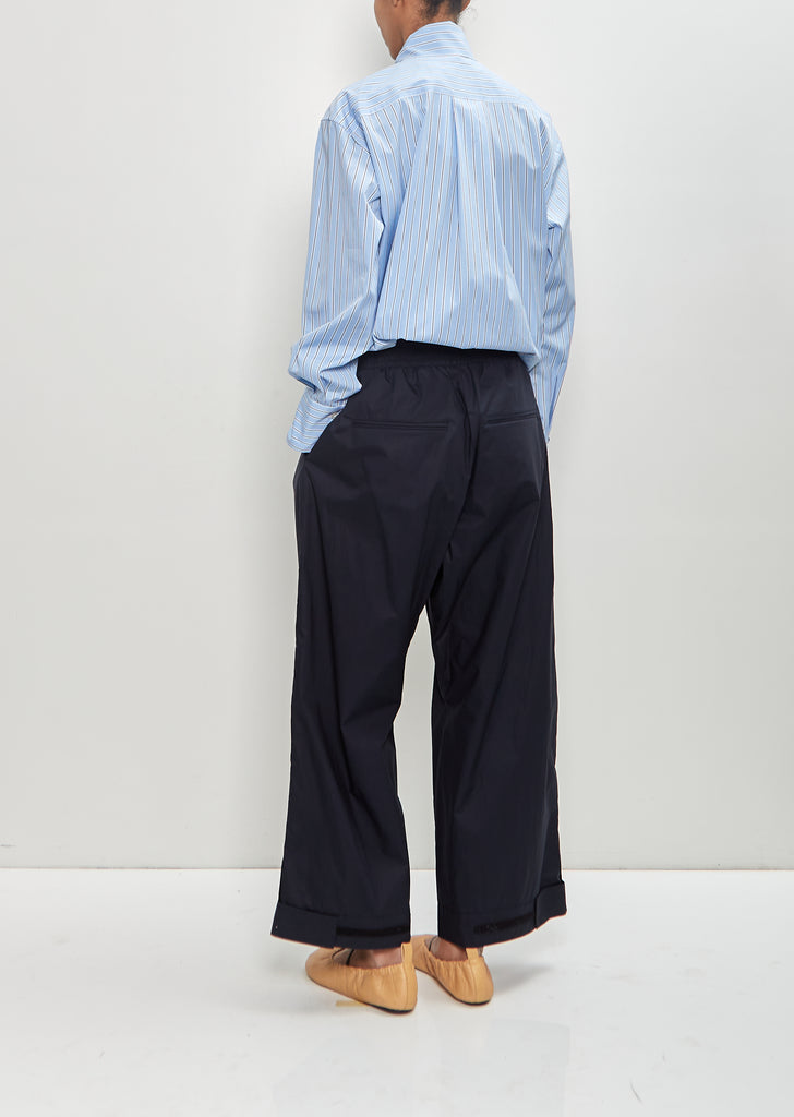 Cotton Elastic Smock Waist Trousers