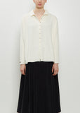 Heavy Jersey Polo Top — Milk