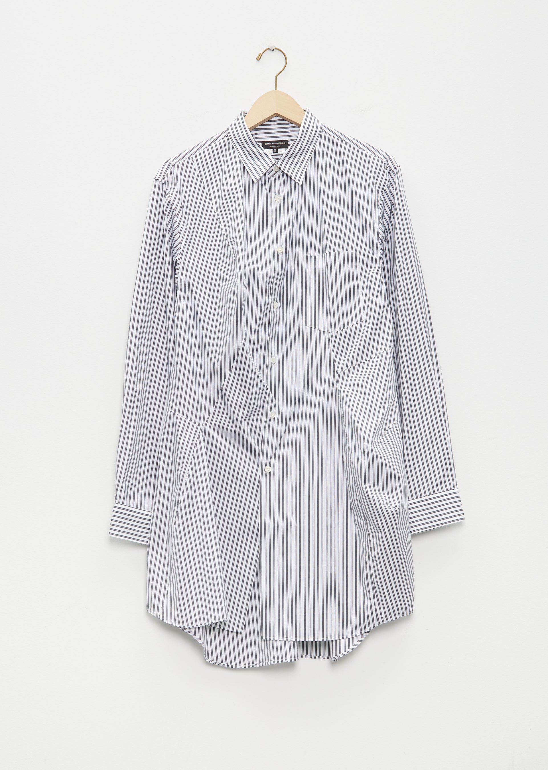 Broad Stripe Cotton Shirt – La Garçonne - Main Image