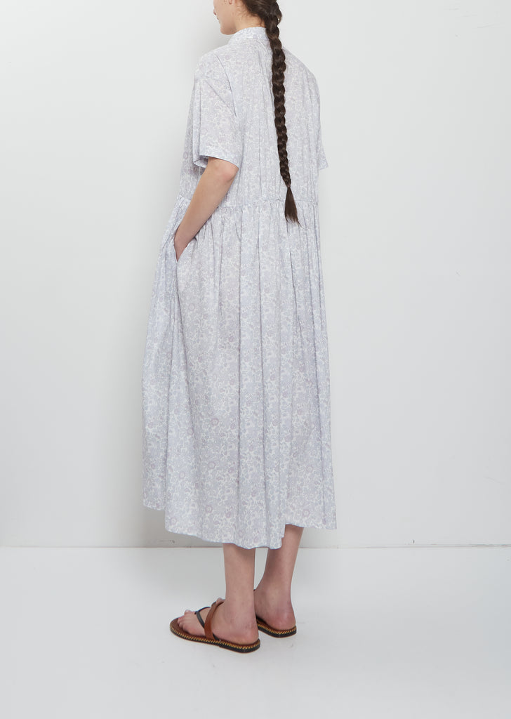 Short Sleeve Classic Gathered Dress