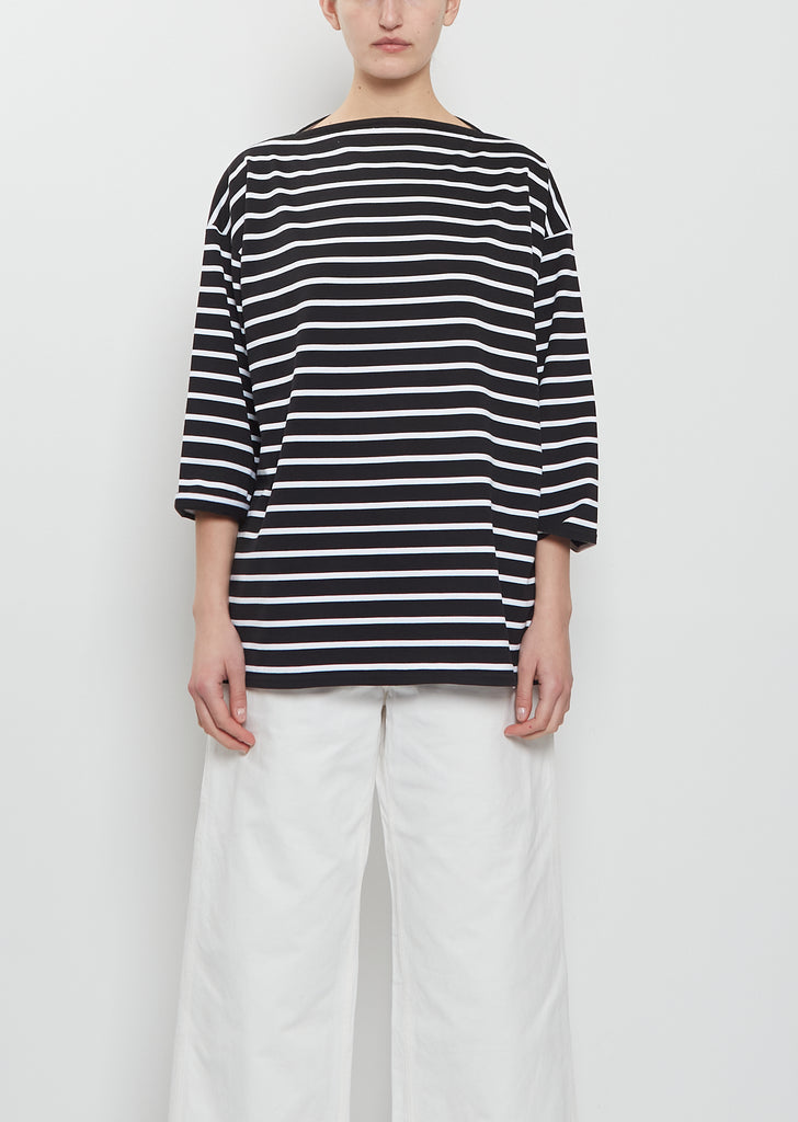 Basque 3/4 Sleeve Cotton T-Shirt