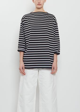 Basque 3/4 Sleeve Cotton T-Shirt