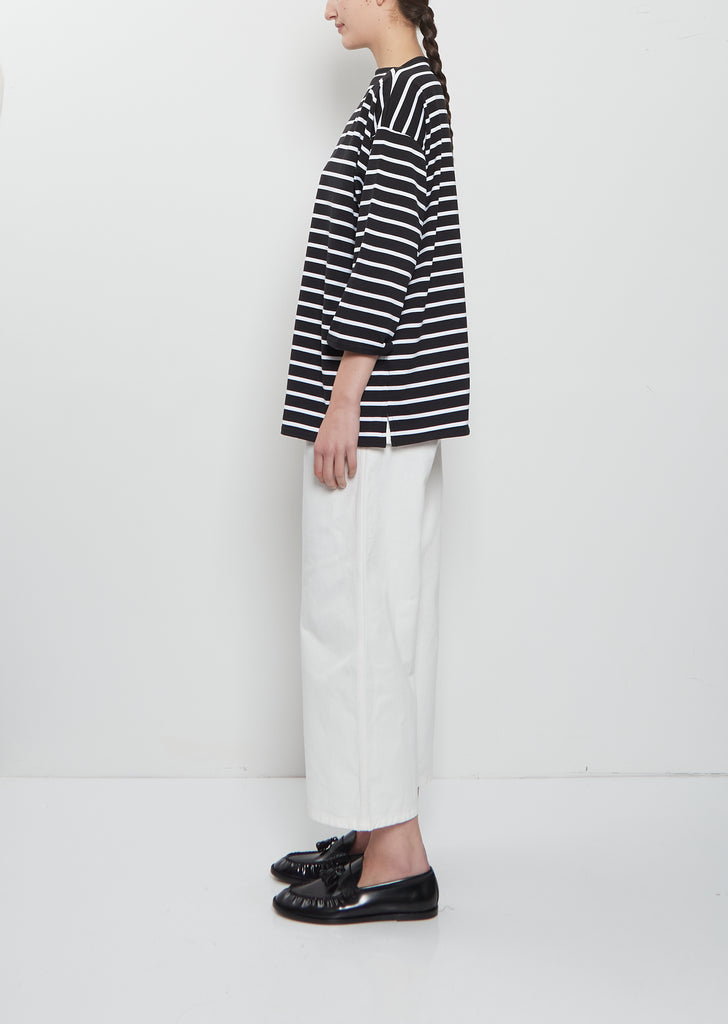 Basque 3/4 Sleeve Cotton T-Shirt