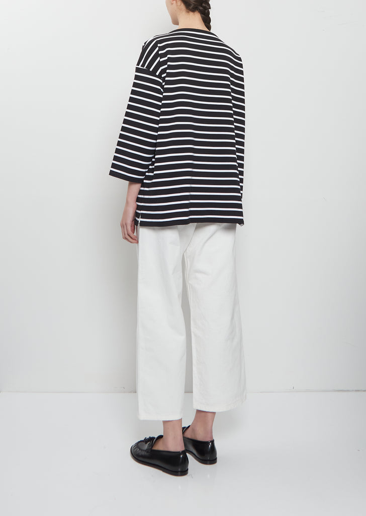 Basque 3/4 Sleeve Cotton T-Shirt