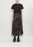 Plaid Patchwork Skirt